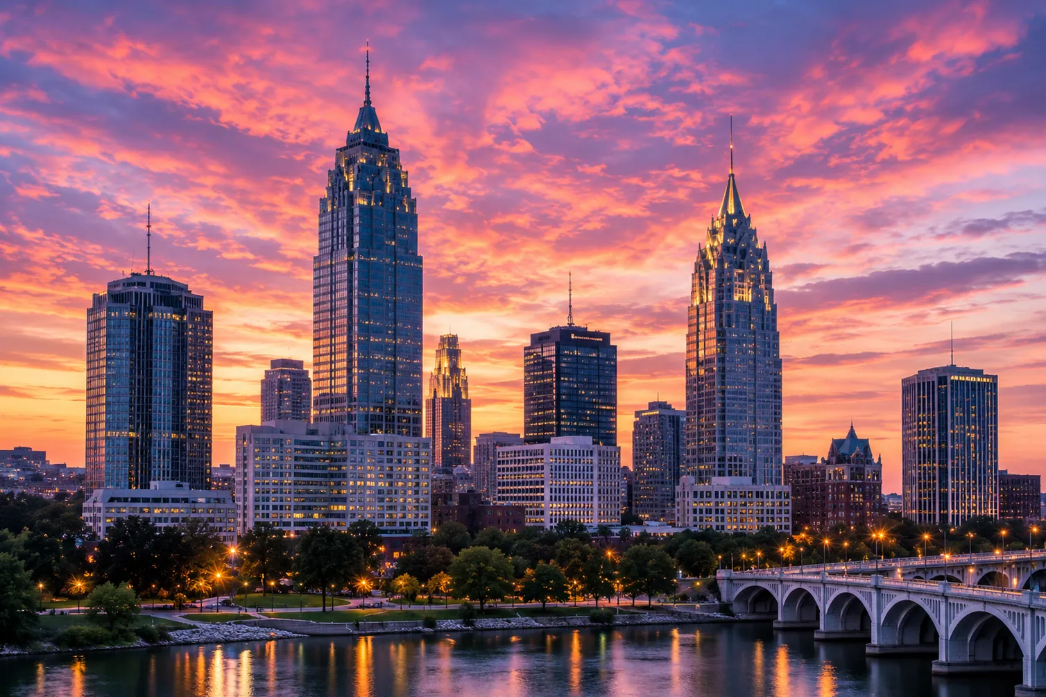 Alabama skyline.