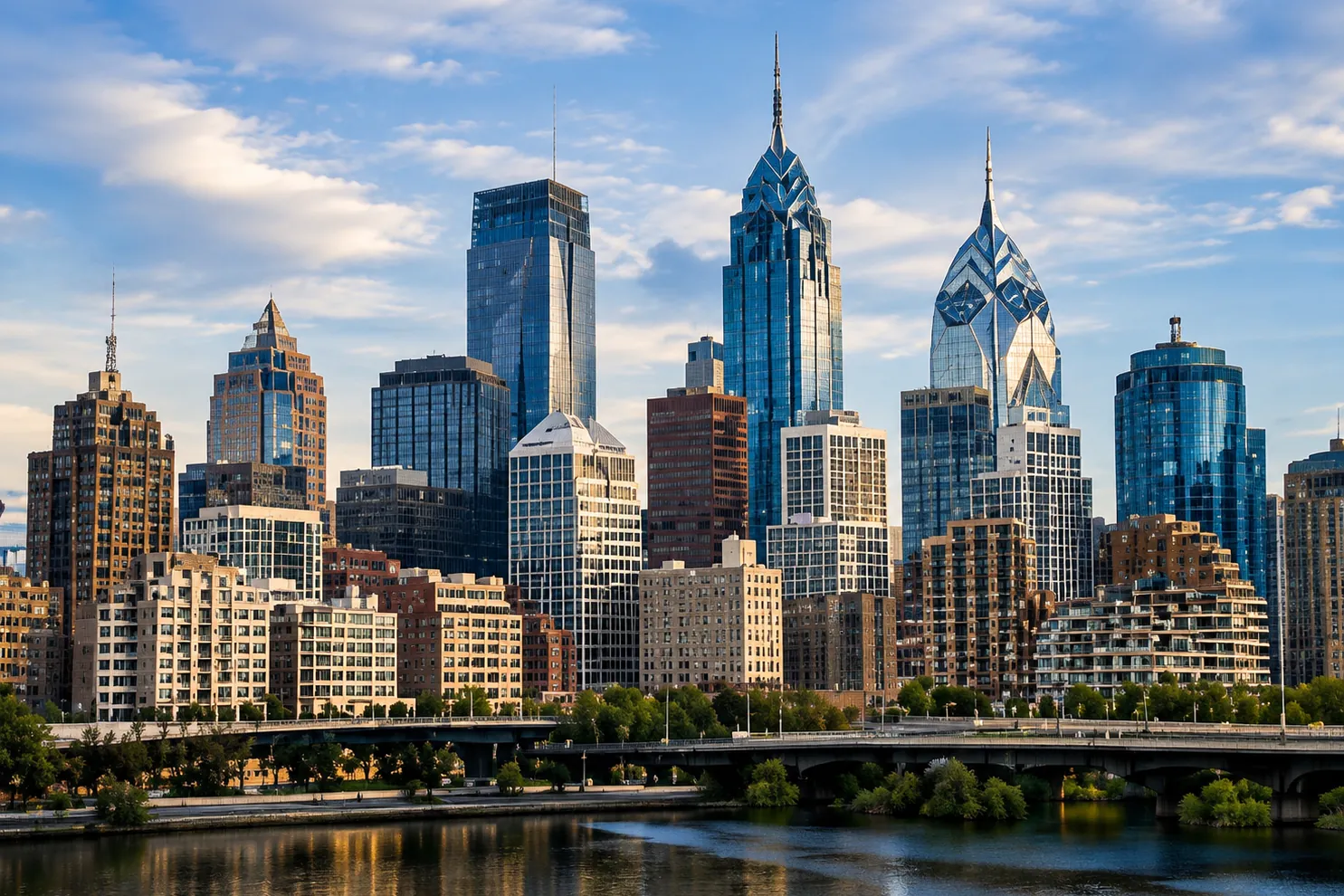 Pennsylvania skyline.