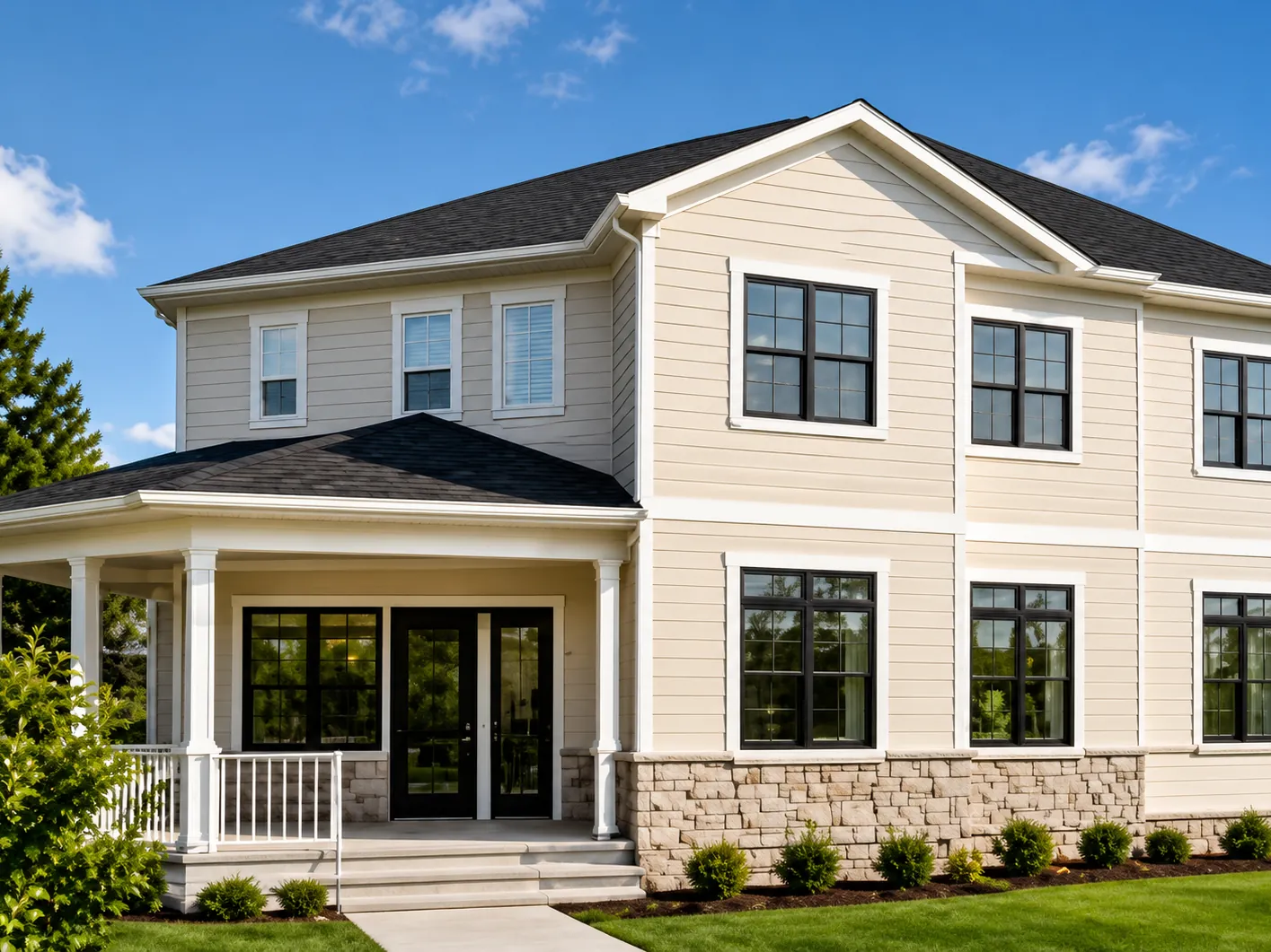 A large detached residential property.